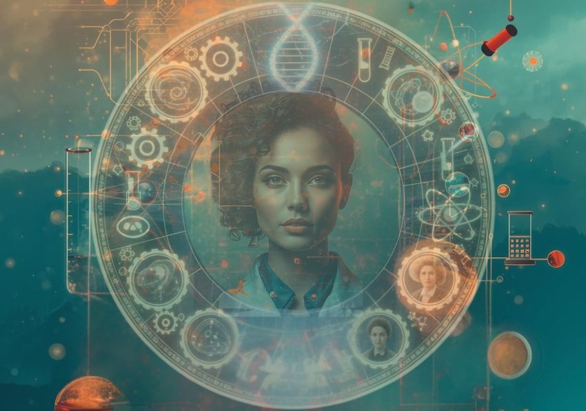 Imagen de una mujer investigadora